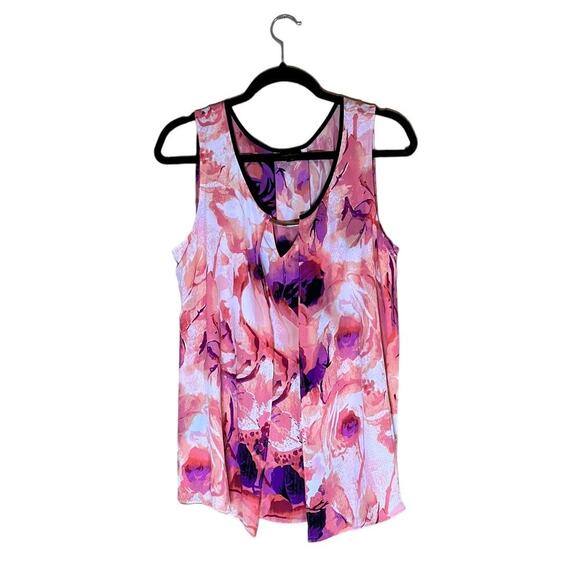Worthington Sleeveless Blouse Flowy Lightweight Multicolor XL - Picture 1 of 3